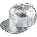 Samtree Unisex Snapback Hats,Adjustable Hip Hop Flat Brim Baseball Cap (01-Silver)