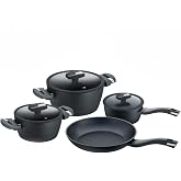 Berndes Balance Induction Enduro Cookware Set 4-Piece Aluminium Black