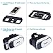 Atill 3D VR Virtual Reality Headset 3D Glasses For 3D Movies and Games(Focal and Pupil Distance Adjustable Headset for iPhone Samsung Moto LG Nexus HTC, Black/White)