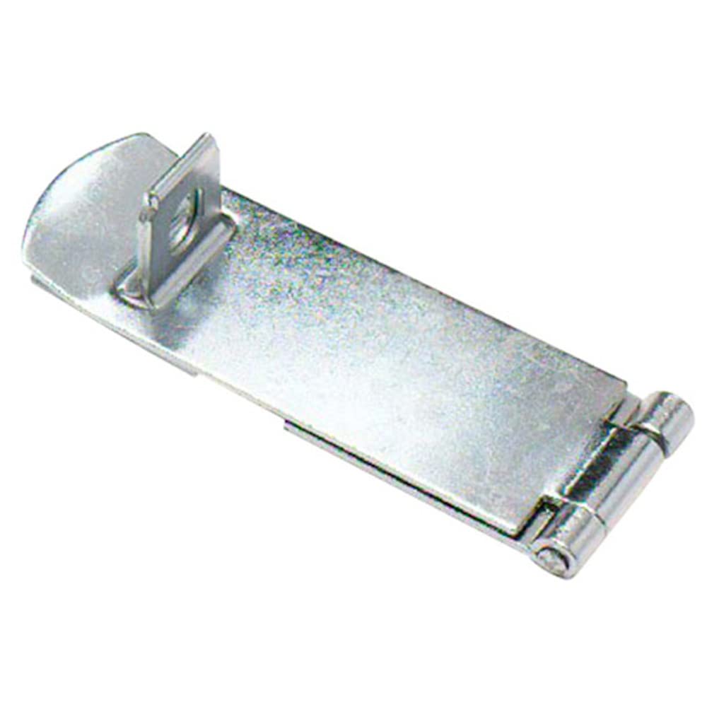 Merriway BH07774 Brass Hasp & Staple Chrome Plate 4 Inch Hasp and Staple, Silver