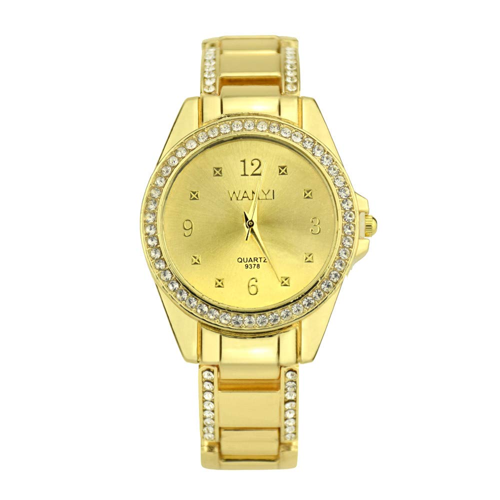 Pengy - Reloj de Pulsera para Mujer (Cristal), Color Dorado ...