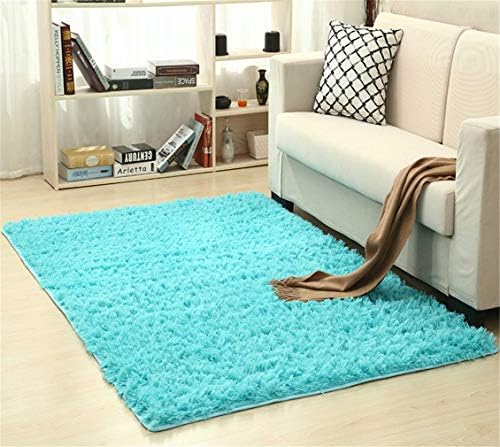 Super Soft Silk Wool Rug Indoor Area Rug Silky Rugs Bedroom Floor Mat Baby Nursery Children Carpet Sapphire 200X300cm