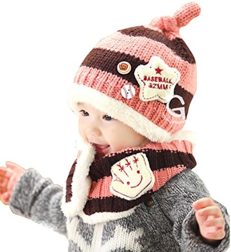 Marca West Baby Superstar Baseball Hat Cashmere Kid Hat Scarf Warn Hat