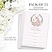 DB Party Studio Baby Shower Invitations Unicorn Gender Neutral Floral Wreath Blank Invites with Envelopes ( Pack of 25 ) Large 5x7” Fill In Boy Girl Infant Mom-To-Be Child Flowers Newborn Babe VI0076B