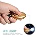 JDDZ Personal Safety Alarm, 140 db Safe Siren Song Emergency Self Defense Protection Device Anti Rape/Anti Theft Security with Mini LED Flashlight for Women, Kids and Elderly, Gold