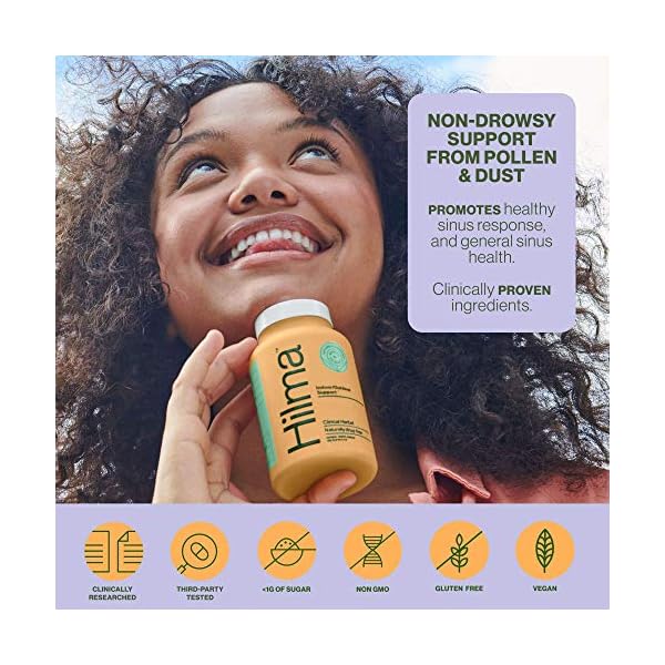 Hilma Natural Sinus Support All Day Allergy Relief from Pollen and
