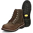 Chippewa Men's 6" Classic 2.0 Soft Toe Unlined Lace Up Work Boots - Durable, Full-Grain Leather Work Boots for Men