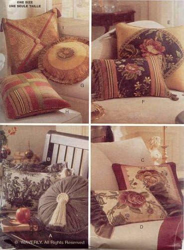 Amazon Com Butterick Sewing Pattern B4372 Easy To Do Pillows