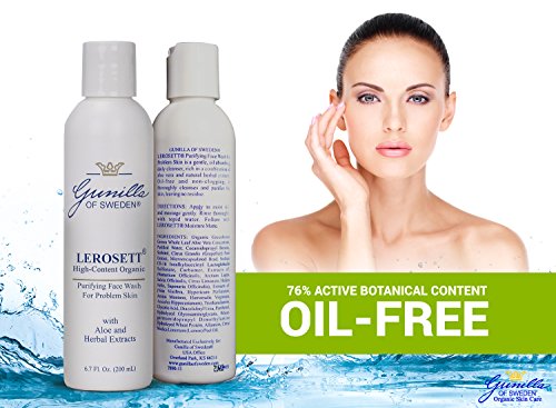 LEROSETT Purifying (ClearSkin) Face Wash 6.7 oz-Based on Nutrient Rich Organic Aloe