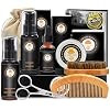 Upgraded Beard Grooming Kit w/Beard Conditioner,Beard Oil,Beard Balm,Beard Brush,Beard Shampoo/Wash,Beard Comb,Beard…
