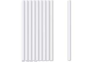 16 Pcs 9.5x0.4 Inch White Cake Dowel Rods Plastic Cake Dowels Straws Cake Rods and Support Cake Support Rods Cake Stacking St