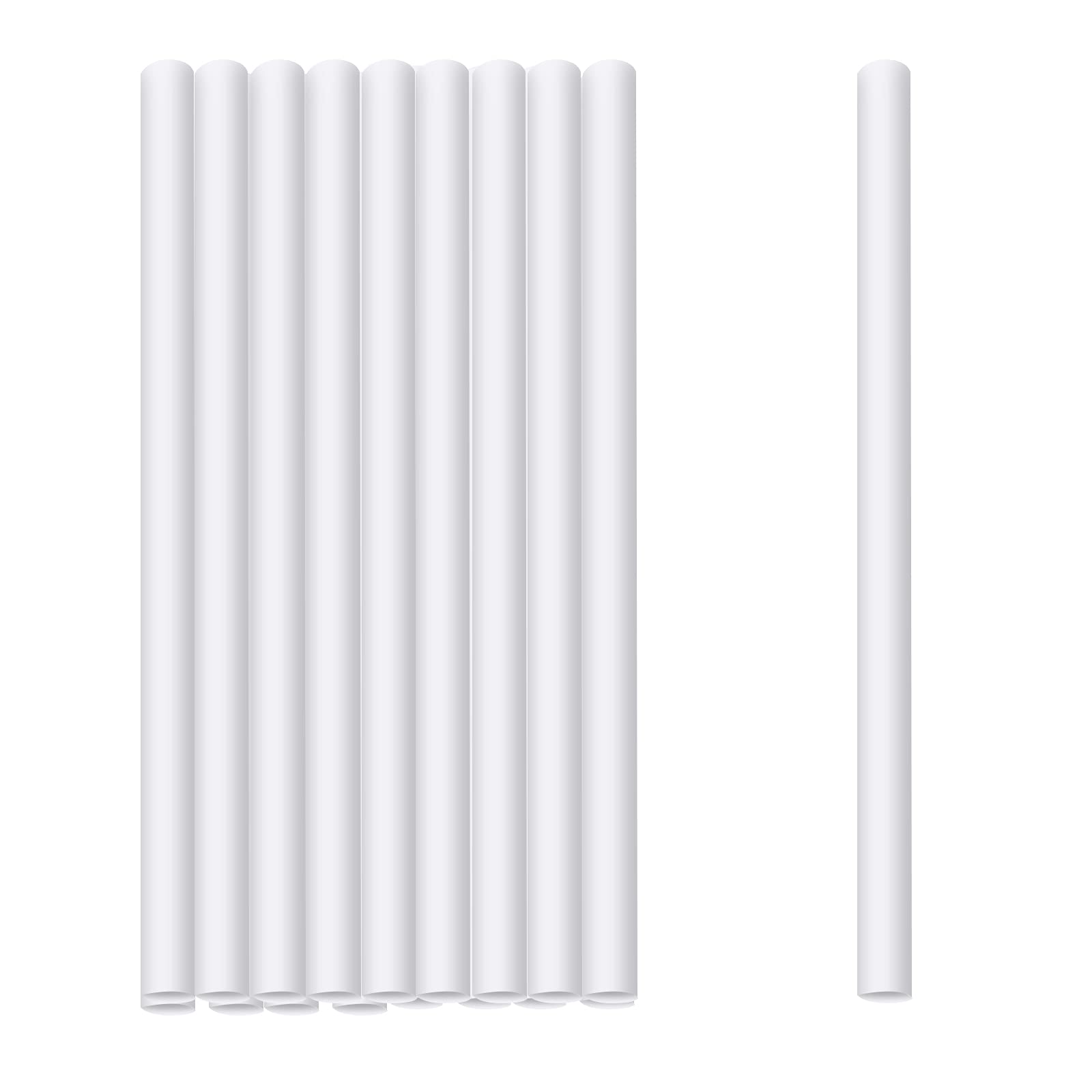 Pack of 16 Cake Supports, 24 cm Reusable Cake Stands, Long Cake Dowel Rods Made of Plastic for Multi-Tier Cakes, Tiered Stacked Cakes, for Decoration of Wedding Birthday Party