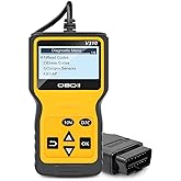 AUCELI OBD2 Scanner Code Reader for Car Check Engine, Yellow | CAN Diagnostic Tool, Read and Erase Fault Codes, Probe for Emission Monitor Status, For All OBD II Protocol After 1996