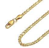 Besteel Jewelry 3mm Stainless Steel Figaro Chain Necklace for Men and Women 18-36 Inch