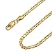 Besteel Jewelry 3mm Stainless Steel Figaro Chain Necklace for Men and Women 22 Inch