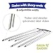 Green Garden 12 Inch [ 9 Guage ] Garden Landscape Staples Stakes Pins SOD | 50 Pack | Galvanized Steel | for Weed Barrier Fabric, Ground Cover, Soaker Hose, Lawn Drippers, Drip Irrigation Tubing