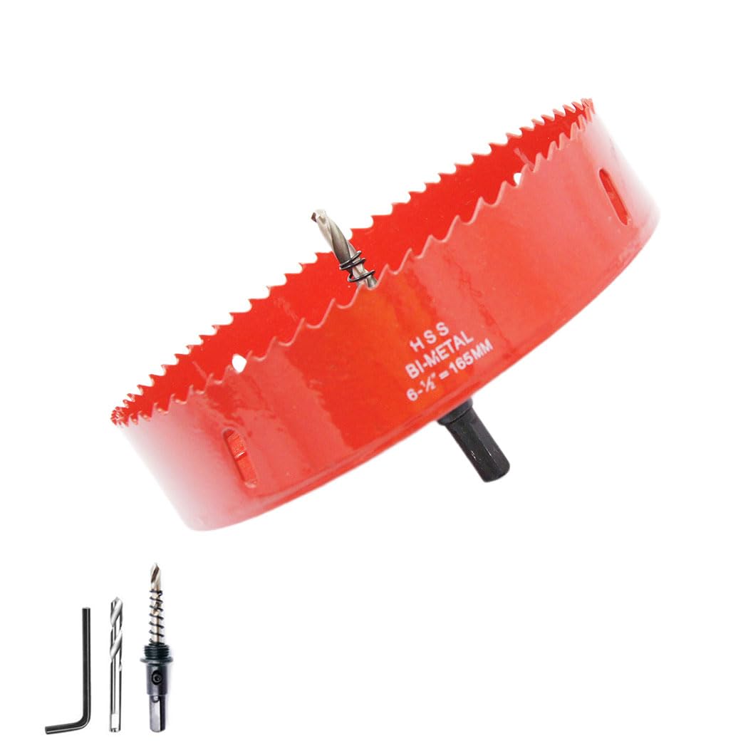 165mm Hole Saw LAIWEI Hole Cutter,For Drilling Wood, Aluminum Profiles,PVC and Other Materials(6-1/2"(165mm))… — image 1