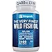 Omega 3 Fish Oil Supplement, Max Heart Health, Highest EPA 1400mg Easy-Swallow Burpless Pearls, Promotes Skin, Eyes, Brain & Joint Health - Non GMO Softgels
