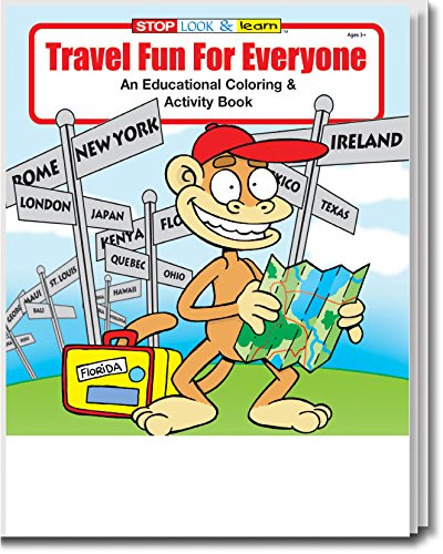 Travel Fun For Everyone Kid's Coloring & Activity Book in Bulk (25-pack)