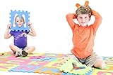 MOTA Alphabet ABC Mat - EVA Foam - Anti-Slip Foam Jigsaw Puzzle Floor Play Mat - 26 Tiles