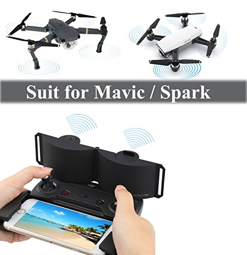 IRUIS DJI Mavic Pro Mavic Air Spark Signal Booster Accessories for DJI Mavic Pro / Mavic Air / Spark Controller Signal Booster Range Extender Foldable Parabolic Antenna Extender