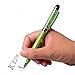 IC ICLOVER 2 in 1 [Stylus Pen + Normal Writing Pen] Universal Capacitive Stylus Touch Screen Pen with Crystals Rhinestone and Engraving Flowers for Apple Sumsung and other Touch Device-9PCS