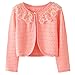 Zhuannian Little Girls Pointelle Shrug Cotton Cardigan