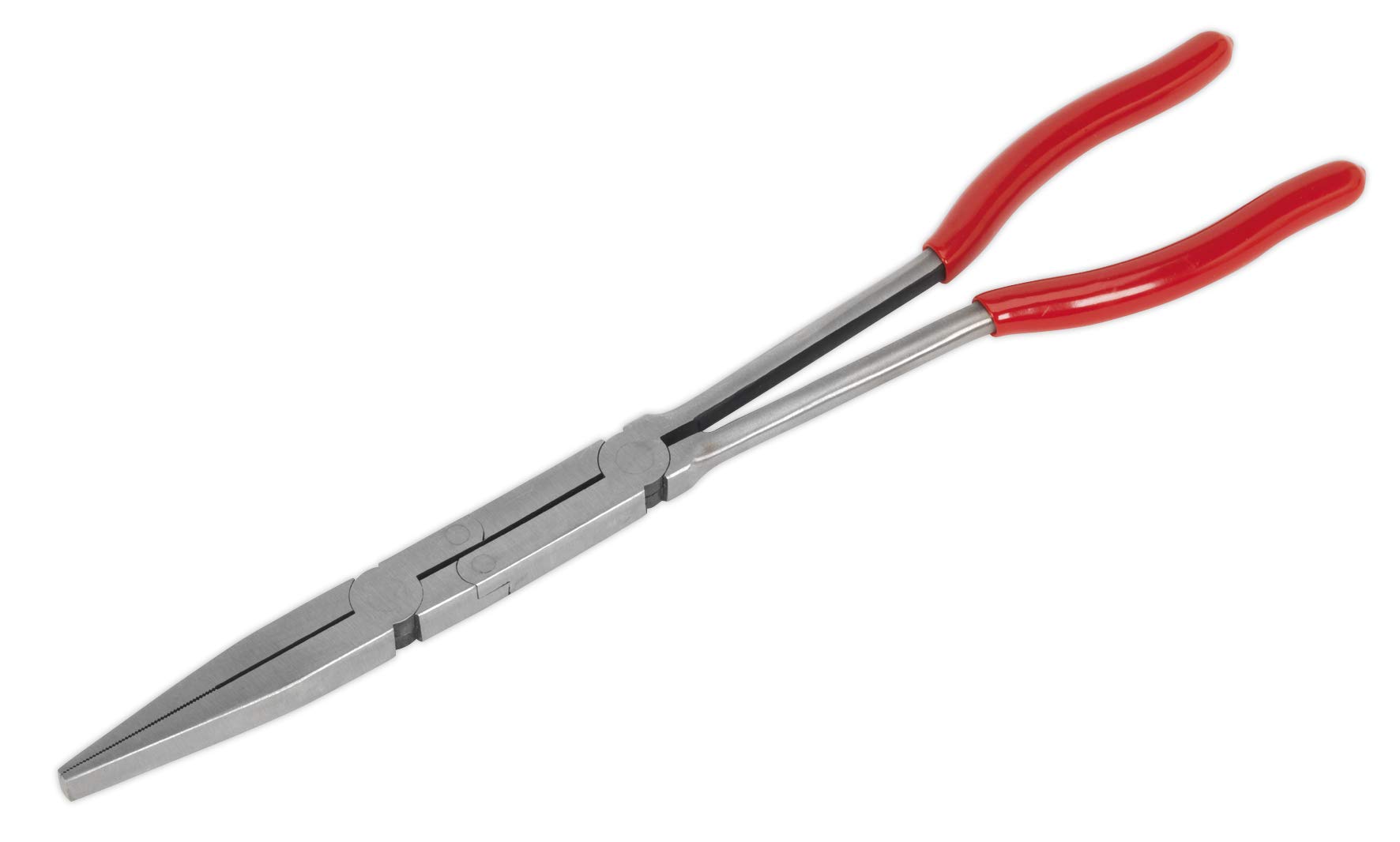 Sealey Ak8590 Flat Nose Pliers Double Joint Long Reach 335Mm