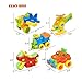 Mi-wonder Vehicle Take Apart Toys Construction Engineering STEM Learning Toy Vehicle Building and Construction Play Set - Pack of 5 with Tools