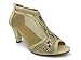 kinmi26 Womens Open Toe Mid Heel Wedding Rhinestone Gladiator Open Toe Mesh Sandal Wedge Shoes