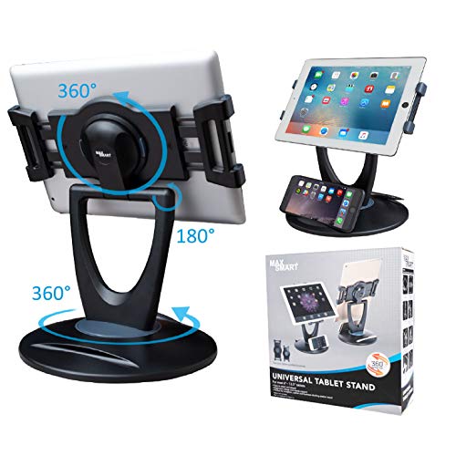 Business Retail POS Tablet Stand, 360 Rotates iPad Stand for 6 inch to 13.5 inch Tablets, Swivel Tab - //coolthings.us