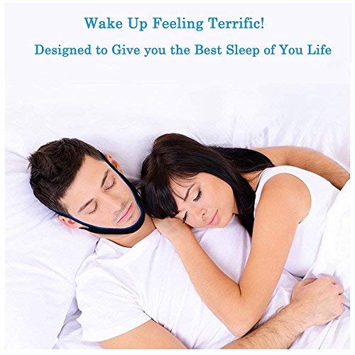 Anti Snoring Chin Strap – Two Snoring Chin Straps Kit- Adjustable Size, Comfy & Padded Fit -Most Effective Snoring Solution and Anti Snoring Devices Stop Snoring Sleep Aid for Men and Women