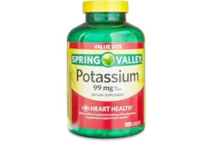 ikj Potassium Caplets Dietary Supplement Value Size, 99 Mg, 500 Count