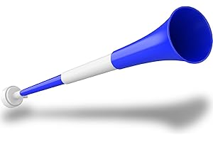 Qidoe Collapsible Stadium Horn Noise Maker 24 Inch Vuvuzela Blow Horns Loud Sound Soccer Horn Blow Horn Noisemakers for Sporting Events Graduation Games Sports Party Supplies Favors Accessories