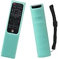 Samsung Smart QLED TV Remote Case SIKAI Shockproof Protective Case for Samsung QLED TV Smart Remote Control BN59-01221B BN59-01220A BN59-01220B with Free Lanyard (Glow in Dark Blue)
