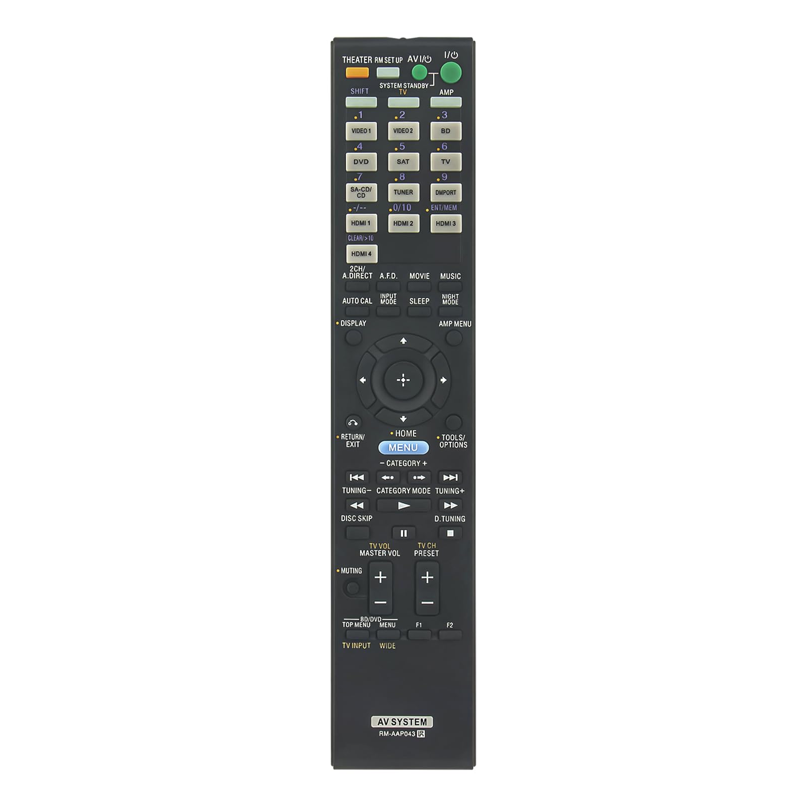 RM-AAP043 Replacement Remote Control Compatible with Sony Home Theater Receiver STR-DH800 STRDH800