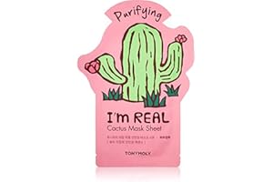 TONYMOLY I'm Real Cactus Purifying Mask Sheet, Pack of 1