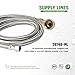 Everflow Supplies 28748-NL Stainless Steel Dishwasher Supply Line with Swivel Elbow and with 3/8
