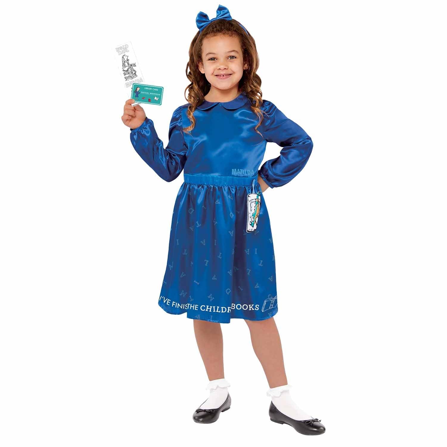 Amscan 9916158 - Kids Official Roald Dahl Matilda Sustainable World Book Day Costume Age: 6-8 Yrs