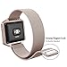 SWEES Metal Bands Compatible Fitbit Blaze Smart Watch, Stainless Steel Magnetic Milanese Replacement Band Frame Small & Large Women Men, Champagne Gold, Black, Silver, Colorful, Rose Gold