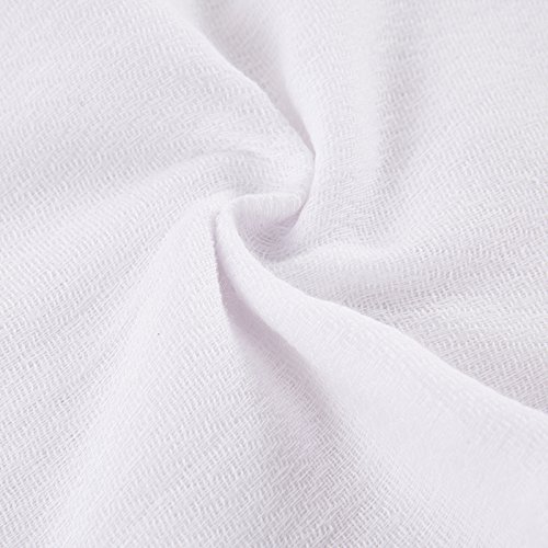 6 Pack Cotton Burp Cloths, Prefold Cloth Diaper,White,13 x 19 Inch,2+3+2
