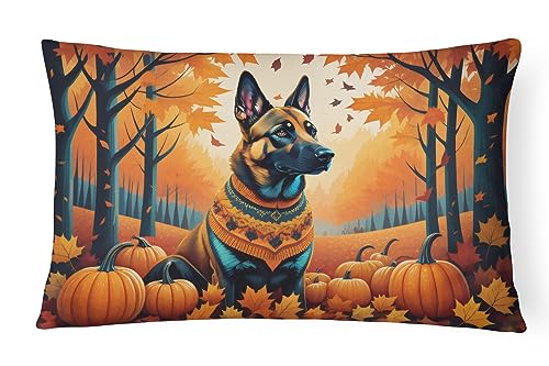 Caroline's Treasures DAC1016PW1216 Belgian Malinois Fall Fabric Decorative Pill…