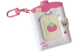 Photocard Binder Album Minis Photo Minis Photo Card Books Holder with Keychian 32 Pocket for Womens