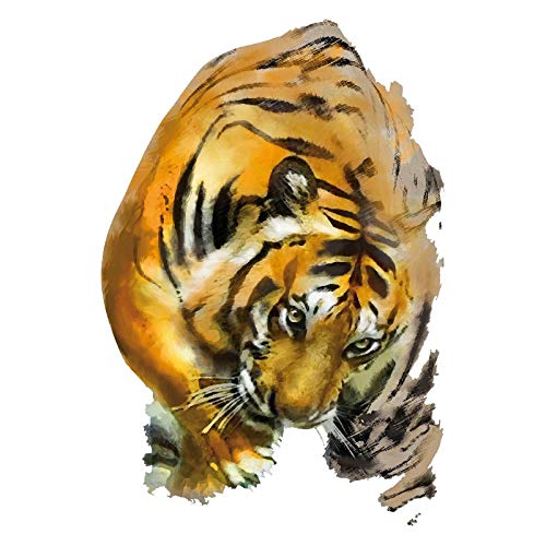 Ideen mit Herz Colour iron-on transfers, DIN A4, textiles such as T-shirts and bags with iron-on motifs, iron on transfer pictures, quick and easy, DIY textile design (tiger)