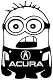 Acura Tl Integra Legend Minion Vinyl White Sticker 5''width By 7'' Height