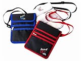 Travel Wallet-Neck Pouch-Purse with RFID Protect Cards-Passport Holder-by WellsBond