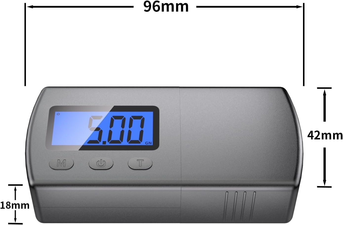 DIGITNOW Digital Turntable Stylus Force Scale Gauge 0.01g/5.00g,Tracking Force Pressure Scale for Tonearm Phono Cartridge, Blue LCD Backlight