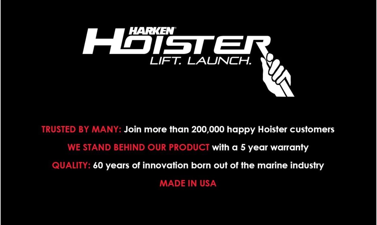 HARKEN Jeep Hardtop Overhead Garage Storage Hoist | Wrangler and Gladiator Compatible | 6:1 Mechanical Advantage: Automotive