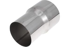 Motoforti 3.5" OD to 4" OD Mandrel Exhaust Bend Elbow Concentric Reducer T304 Stainless Steel Pipe Adapter 6 Inch Length Silv