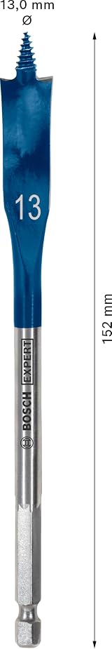 Bosch EXPERT Self Cut Speed Spade Drill Bit 13 mm 152 mm Hex Shank view 3